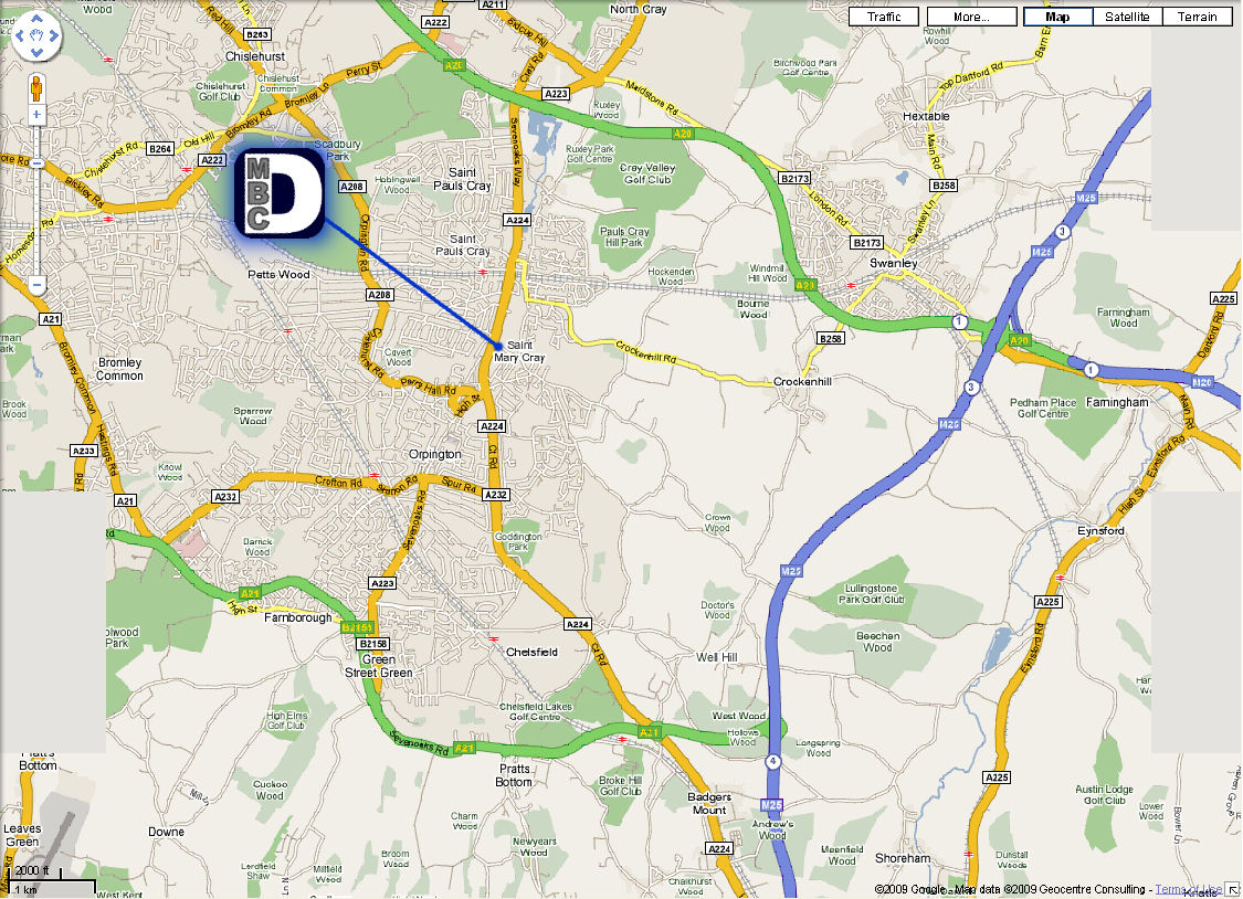 DMBC pond location in Opington DMBC pond location in Opington